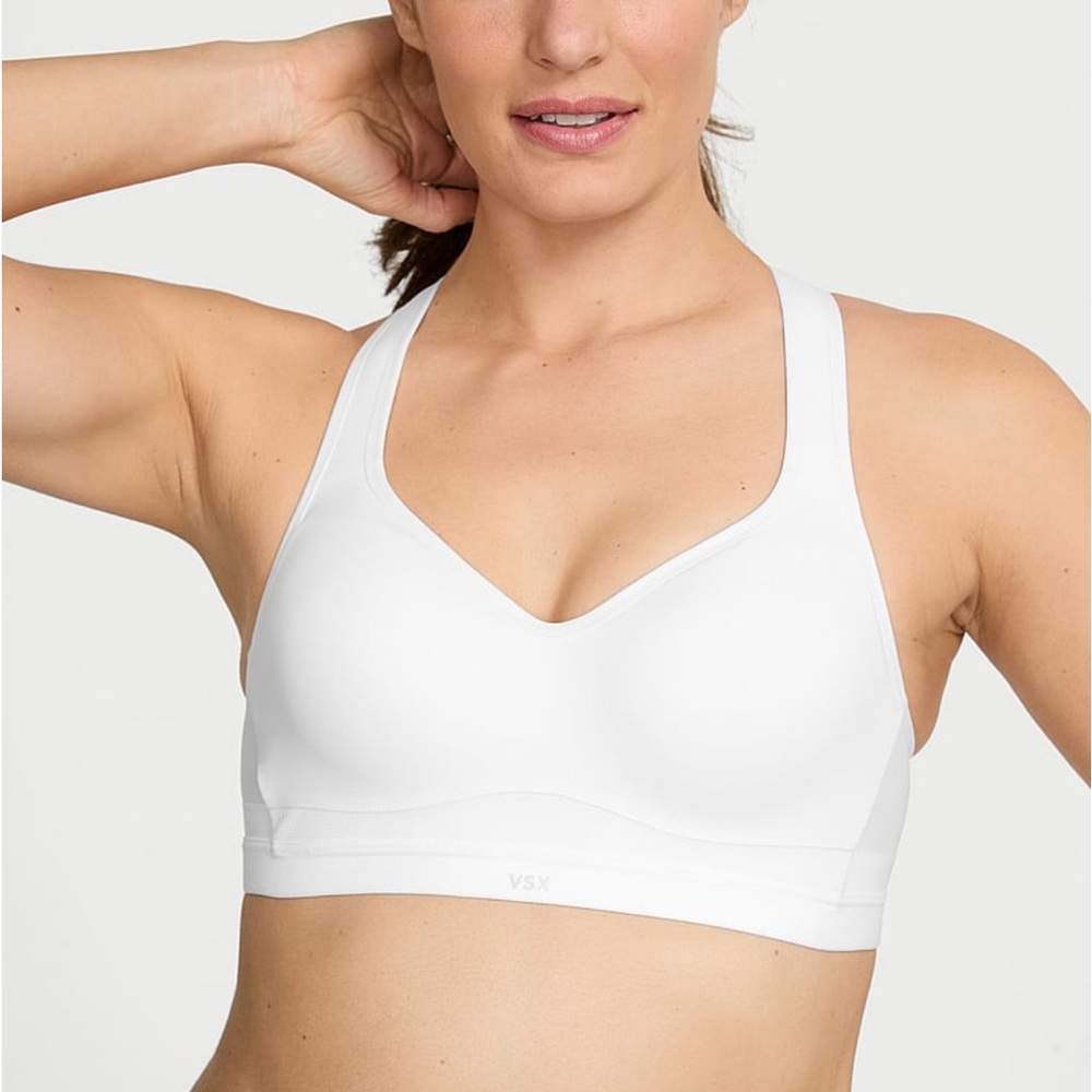 NWT victoria’s secret White Racerback Incredible Max Sports Bra